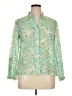 Ruby Rd. Green Long Sleeve Blouse Size 14 - photo 1