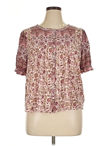 Lucky Brand Short Sleeve Blouse (view 1)