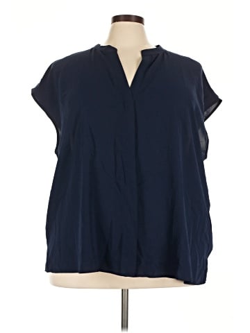 ELOQUII Short Sleeve Blouse (view 1)