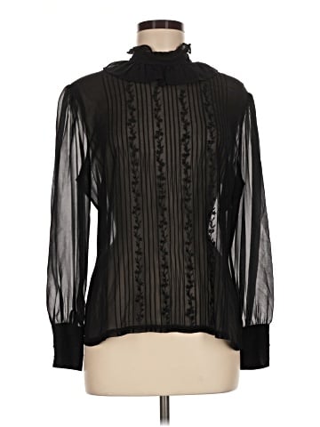 J. Peterman Long Sleeve Silk Top (view 1)