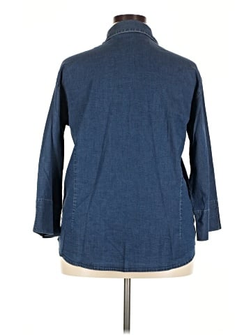 Lee 3/4 Sleeve Button-Down Shirt (view 2)