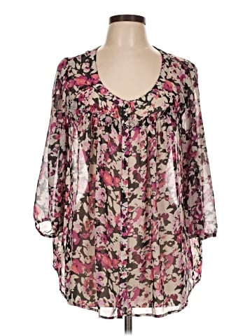 Elle 3/4 Sleeve Blouse (view 1)