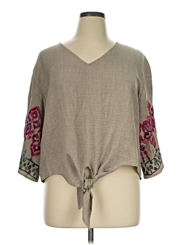 Olivia & Martin 3/4 Sleeve Blouse (view 1)