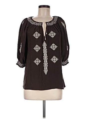 Karen Kane 3/4 Sleeve Blouse (view 1)