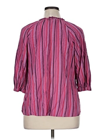 a.n.a. A New Approach 3/4 Sleeve Blouse (view 2)