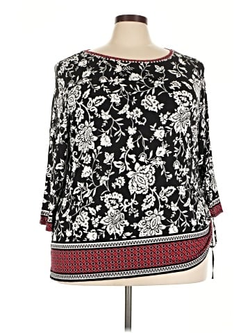 Ruby Rd. 3/4 Sleeve Blouse (view 1)