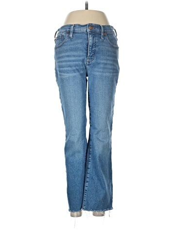 Madewell Kick Out Crop Jeans in Cherryville Wash: Raw-Hem Edition (view 1)