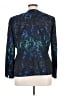 Kasper 100% Polyester Print Blue Blazer Size 16 - photo 2