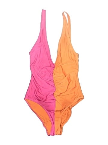 Solid & Striped One Piece Swimsuit (view 1)
