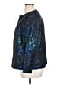 Kasper 100% Polyester Print Blue Blazer Size 16 - photo 5