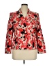 Le Suit Floral Red Blazer Size 16 Petite - photo 1