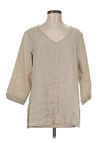 Flax 3/4 Sleeve Blouse (view 1)