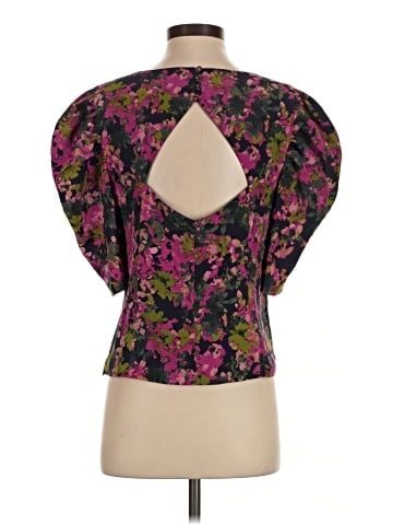 Club Monaco Short Sleeve Silk Top (view 2)