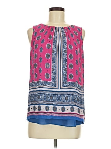 Rose + Olive Sleeveless Blouse (view 1)