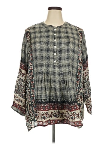 Coldwater Creek Long Sleeve Silk Top (view 1)