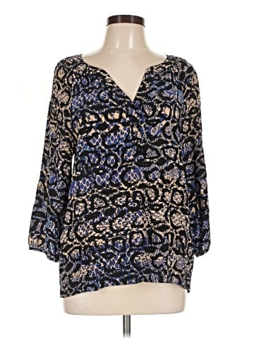 Tibi 3/4 Sleeve Silk Top (view 1)
