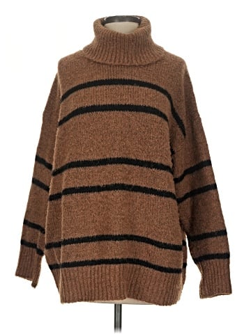 Line & Dot Turtleneck Sweater (view 1)