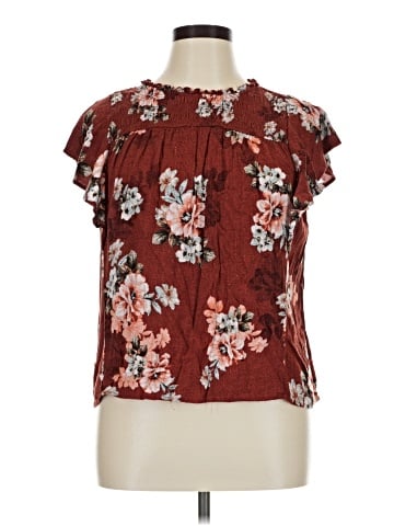 Maurices Short Sleeve Blouse (view 1)