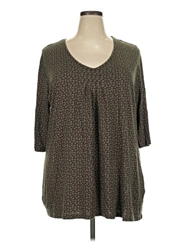 Ulla Popken 3/4 Sleeve T-Shirt (view 1)