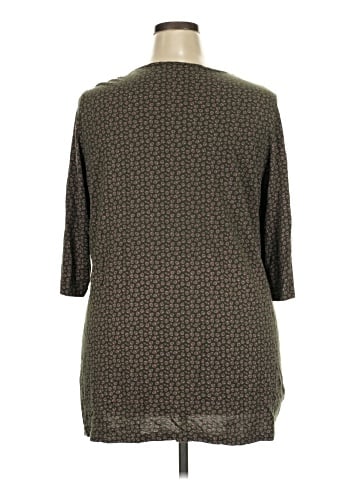 Ulla Popken 3/4 Sleeve T-Shirt (view 2)
