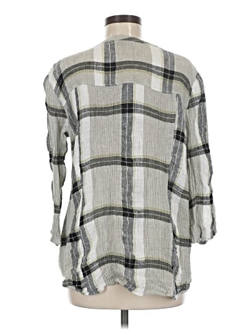 Habitat 3/4 Sleeve Button-Down Shirt (view 2)