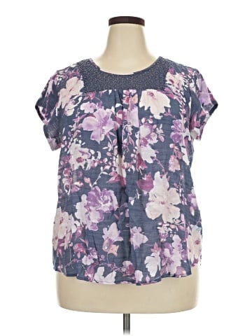Liz Claiborne Short Sleeve Blouse (view 1)