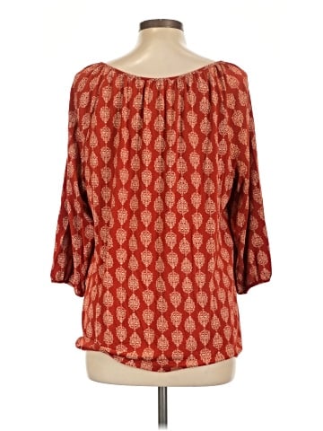 Garnet Hill 3/4 Sleeve Blouse (view 2)