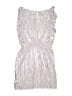 Crewcuts 100% Polyester Metallic Silver Dress Size L (kids) - photo 2