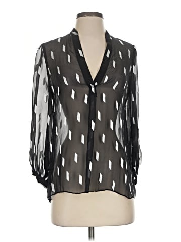 Alice + Olivia 3/4 Sleeve Silk Top (view 1)