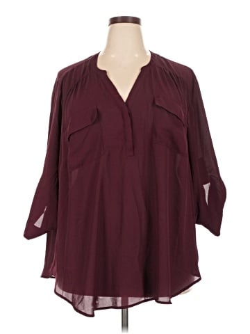 Torrid 3/4 Sleeve Blouse (view 1)