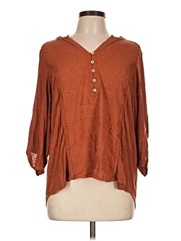 Democracy 3/4 Sleeve Blouse (view 1)