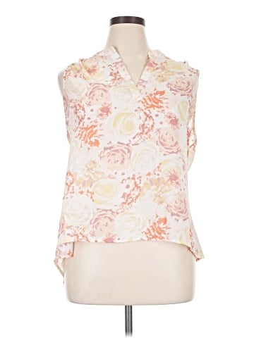 Rose + Olive Sleeveless Blouse (view 1)