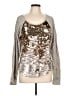 Express Metallic Silver Pullover Sweater Size L - photo 1