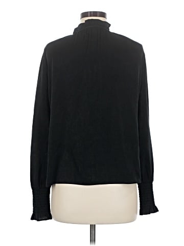 Aqua Long Sleeve Blouse (view 2)