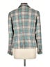 Talbots Plaid Gray Blue Blazer Size 10 - photo 2