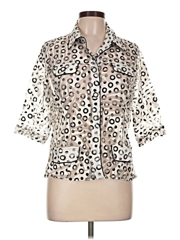 Joseph Ribkoff 3/4 Sleeve Button-Down Shirt (view 1)