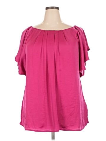 Ava & Viv Short Sleeve Blouse (view 1)