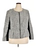 Elle Houndstooth Gray Jacket Size 2X - photo 1