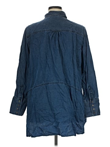Soft Surroundings 3/4 Sleeve Button-Down Shirt (view 2)