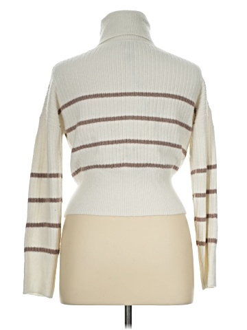 Pink Rose Turtleneck Sweater (view 2)