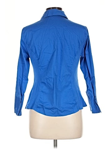 Unbranded 3/4 Sleeve Button-Down Shirt (view 2)