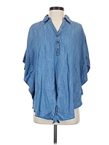 Chico's 3/4 Sleeve Button-Down Shirt (view 1)