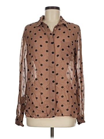 Ganni Long Sleeve Blouse (view 1)