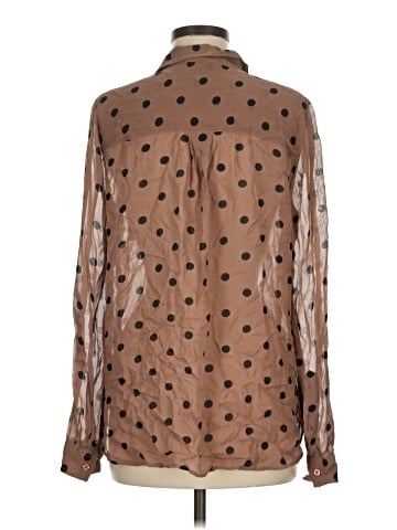 Ganni Long Sleeve Blouse (view 2)
