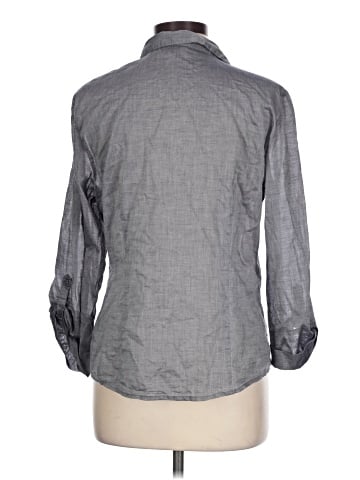 Ann Taylor Factory 3/4 Sleeve Button-Down Shirt (view 2)