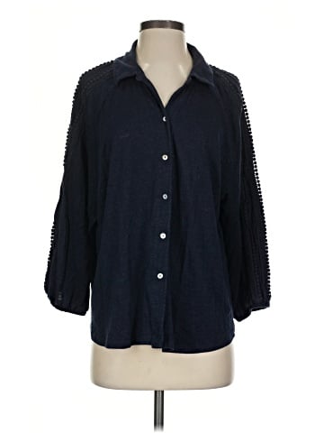 Chico's 3/4 Sleeve Button-Down Shirt (view 1)