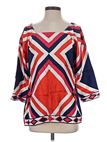 Britt Ryan 3/4 Sleeve Silk Top (view 1)