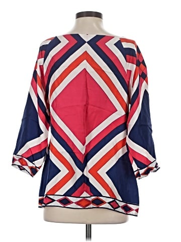 Britt Ryan 3/4 Sleeve Silk Top (view 2)