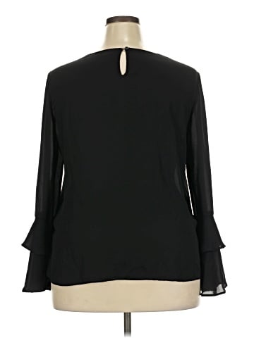 a.n.a. A New Approach Long Sleeve Blouse (view 2)