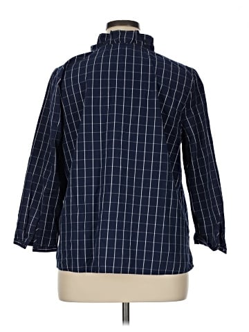 Crown & Ivy 3/4 Sleeve Button-Down Shirt (view 2)